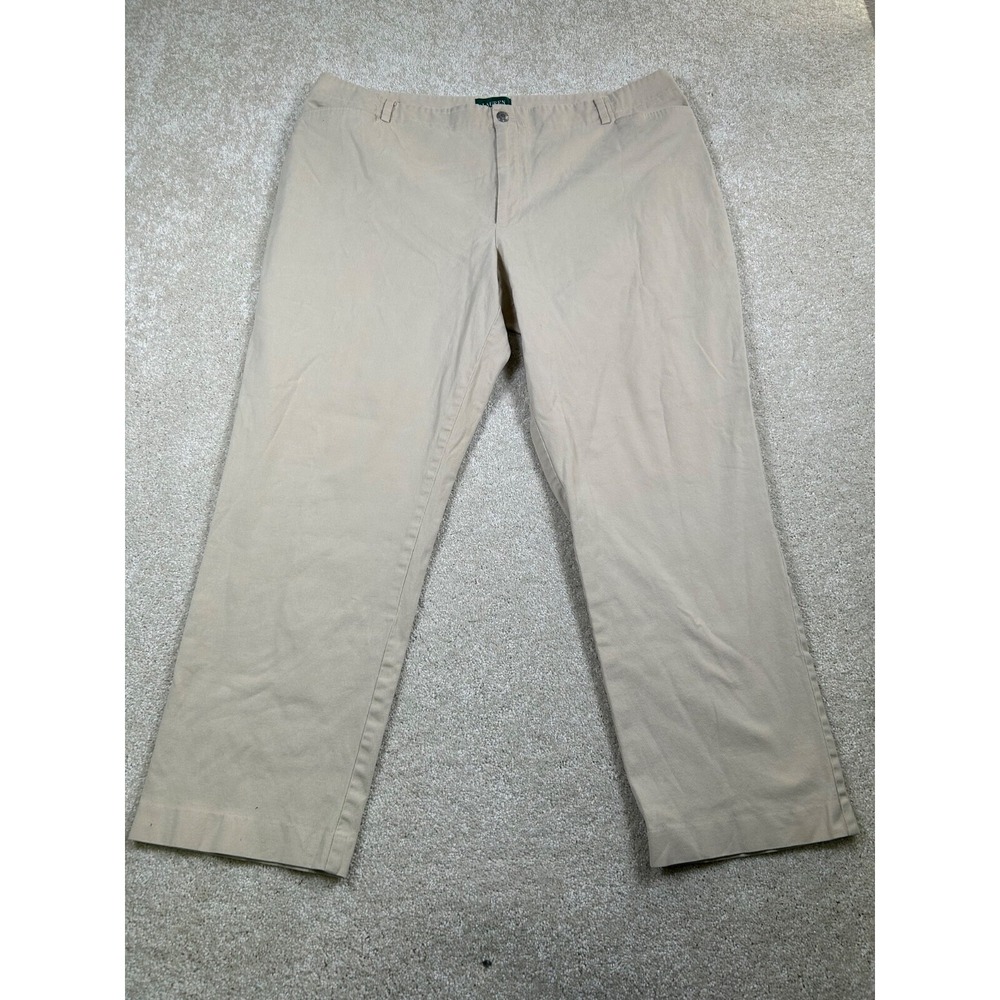 Lauren Ralph‎ Lauren Womens Size 22W Lightweight Beige Pants